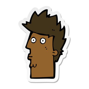 etiket bir karikatür yüz şaşırttı