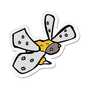 etiket bir karikatür arı