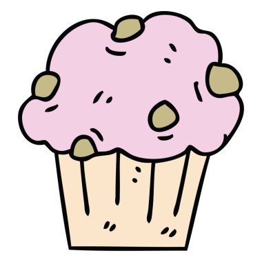 el çekilmiş ilginç karikatür çikolatalı kek