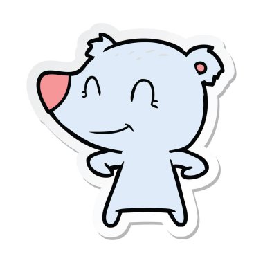 bir dost ayı çizgi film etiketi