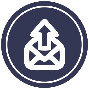 e-posta dairesel simgesi göndermek