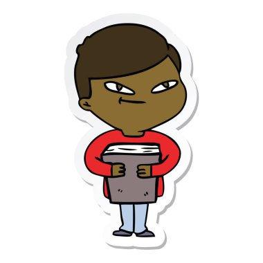 bir çizgi film çocuk etiket