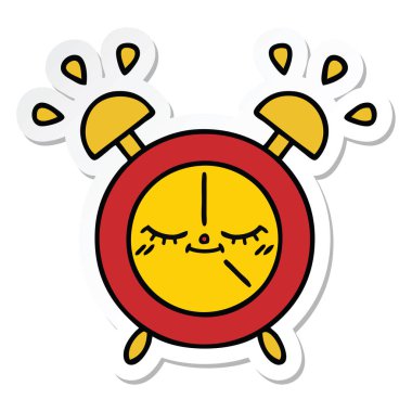 sevimli çizgi çalar saat etiket