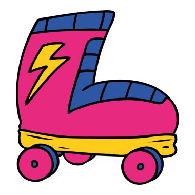 çizgi film doodle paten önyükleme