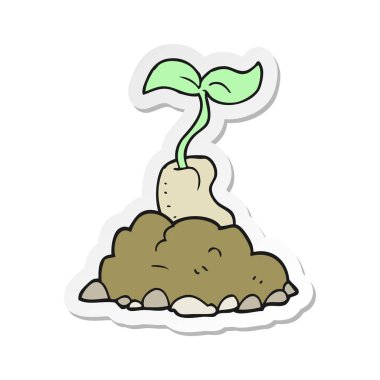 etiket tohum çimlenme bir karikatür