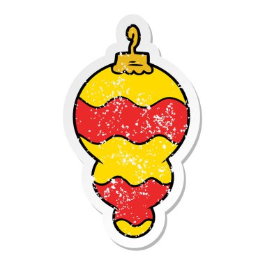 bir karikatür sıkıntılı etiket Noel dekorasyon