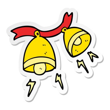 bir çizgi film jingle bells etiket