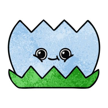 Retro grunge doku çizgi film su lilly 