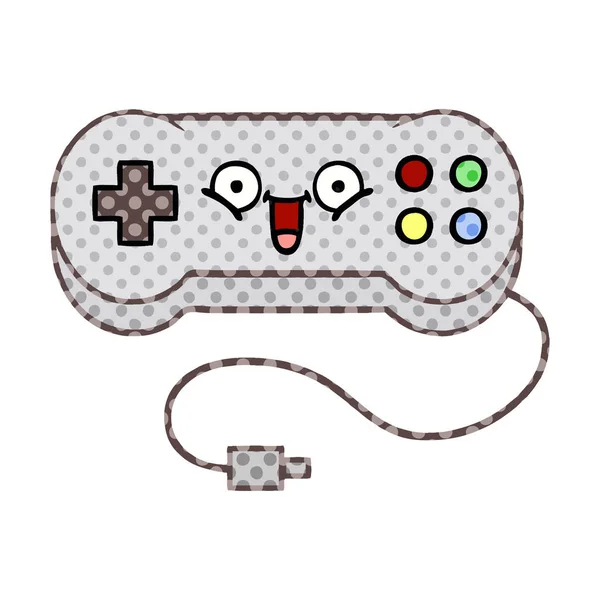 Comic-Stil Cartoon-Spiel-Controller — Stockvektor