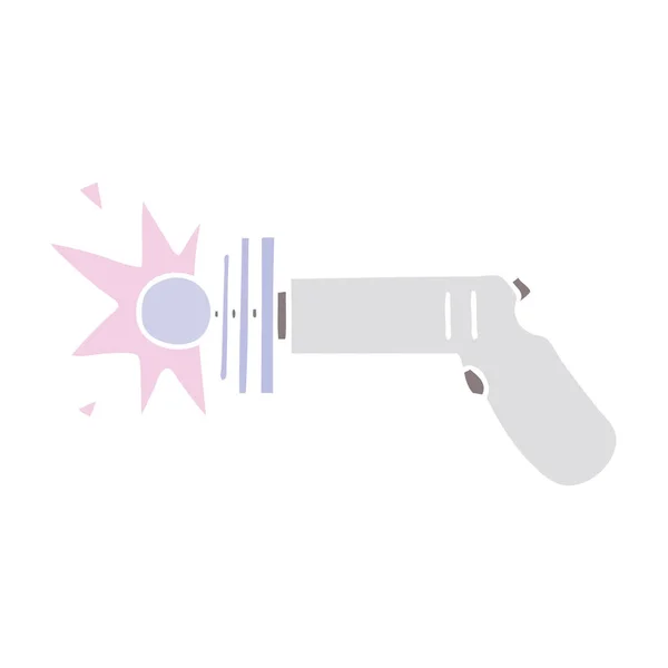 Excentrique dessin à la main dessin animé ray gun — Image vectorielle