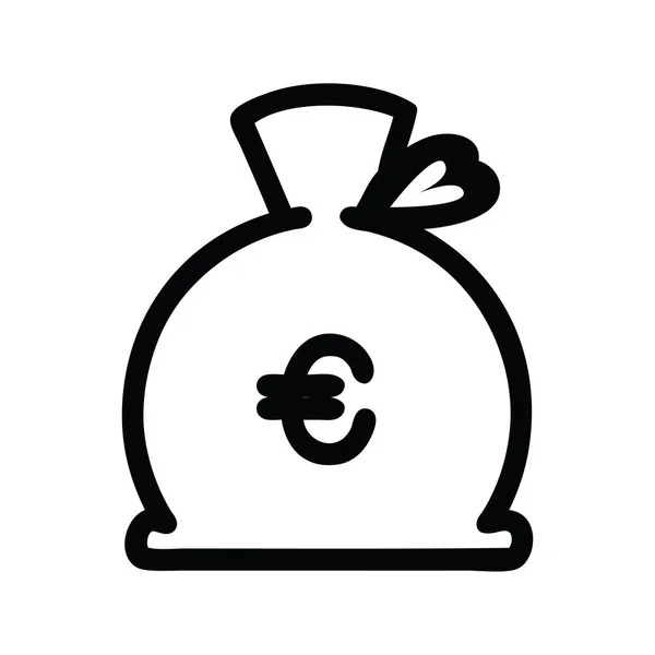 Money Sack Icon Symbol — Stock Vector