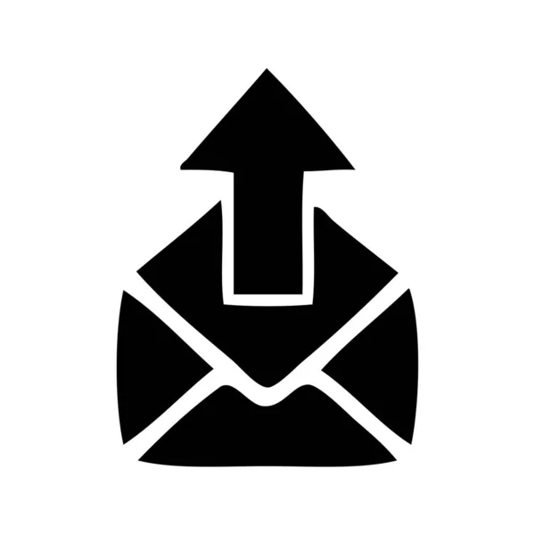 Плоский Символ Знака Электронной Почты — стоковый вектор