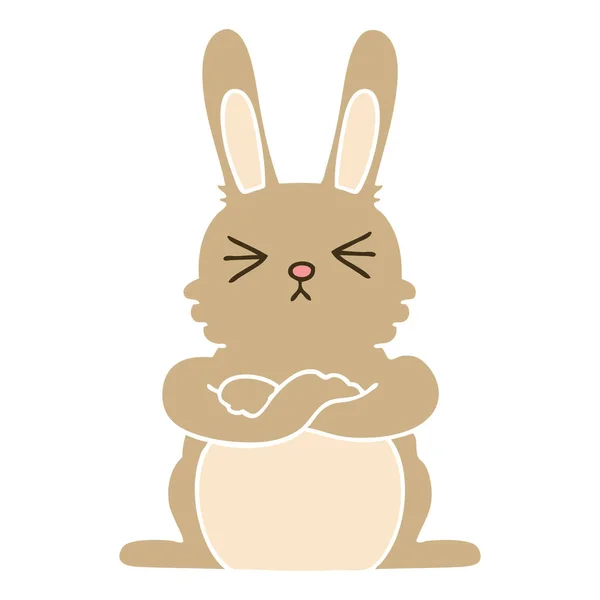 Dessin Main Bizarre Lapin Dessin Animé — Image vectorielle