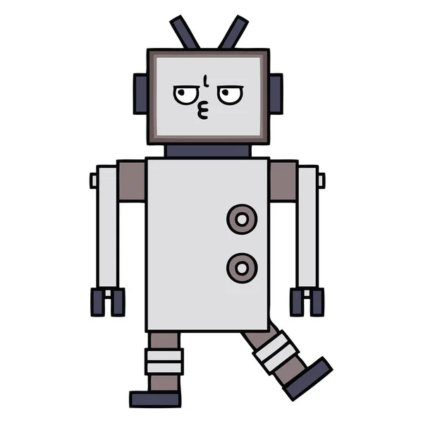 Cute cartoon robot — Stockvector