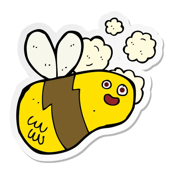 Naklejki na pszczoły kreskówka — Wektor stockowy