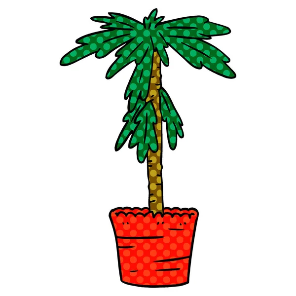 Γελοιογραφία doodle του ένα φυτό σπιτιού — Διανυσματικό Αρχείο