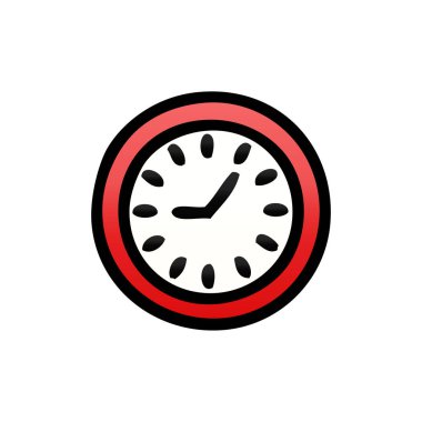 Degrade gölgeli karikatür duvar saati