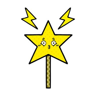 çizgi roman tarzı çizgi film sihirli bir değnek