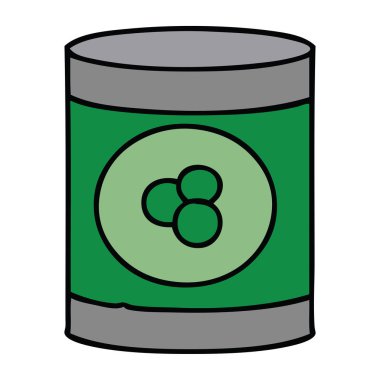 çizgi film doodle şeftali konservesi