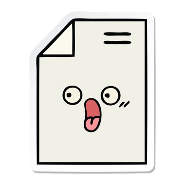 sevimli çizgi parça kağıt etiket 