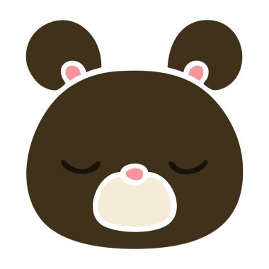 elle çizilmiş ilginç karikatür ayı