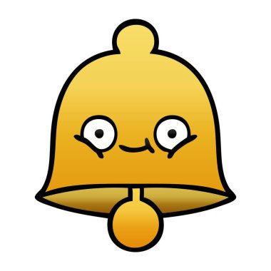 Degrade gölgeli karikatür çan