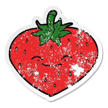 bir çizgi film çilek sıkıntılı etiket