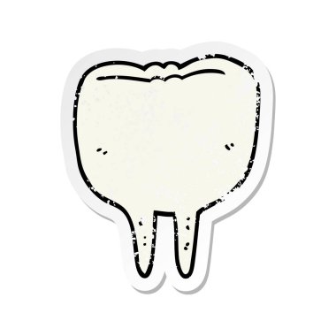 bir çizgi film diş sıkıntılı etiket