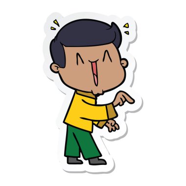 adam sopa bir karikatür heyecanlı