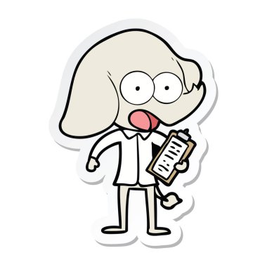 etiket sevimli çizgi fil