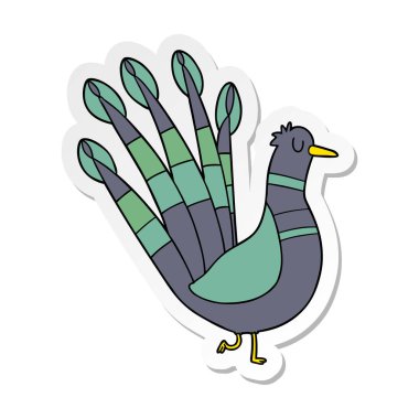 çizgi film tavus kuşu sıkıntılı etiket