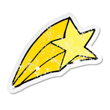 bir çizgi film yıldız sıkıntılı etiket