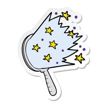 çizgi film sihirli ayna Sticker