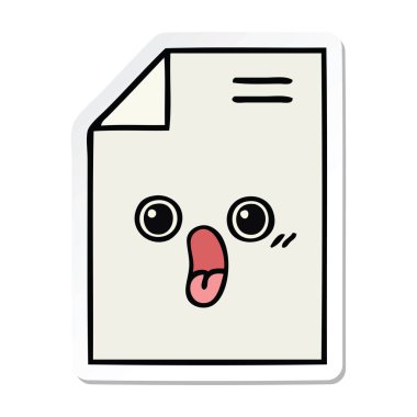 sevimli çizgi parça kağıt etiket 