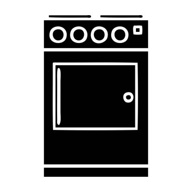 düz sembolü fırın ve Ocak