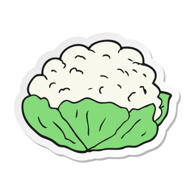 etiket bir karikatür karnabahar