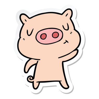 çizgi film içerik domuz bir etiket