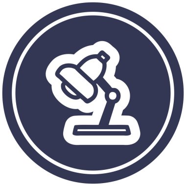 iş lamba dairesel simgesi simgesi