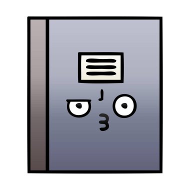 Notebook degrade gölgeli çizgi film