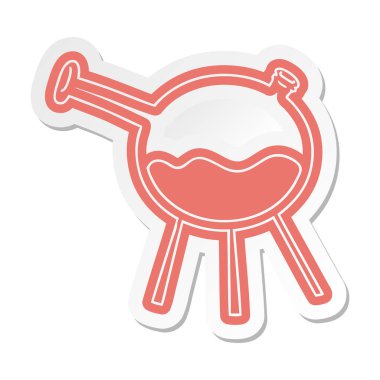 Bilim tüp bebek çizgi film etiketi