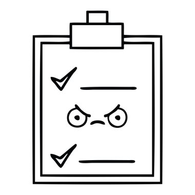 Çizim karikatür kontrol listesi