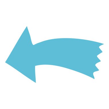 ilginç el çizilmiş karikatür oku