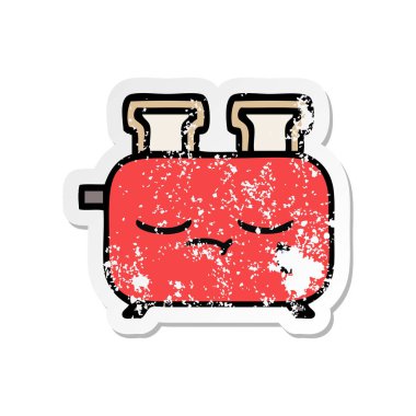 sevimli çizgi dolusu sıkıntılı etiket