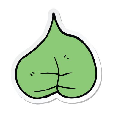 etiket bir karikatür yaprak