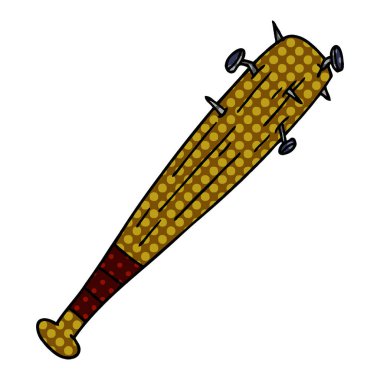 çizgi film doodle çivi ile yarasa