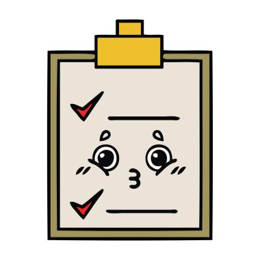 sevimli çizgi kontrol listesi