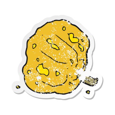 bir çizgi film Squash Retro sıkıntılı etiket