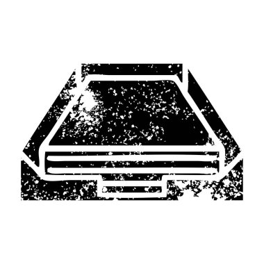 içinde bir kutu sıkıntılı sembolü