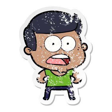 bir karikatür dostum şok sıkıntılı etiket