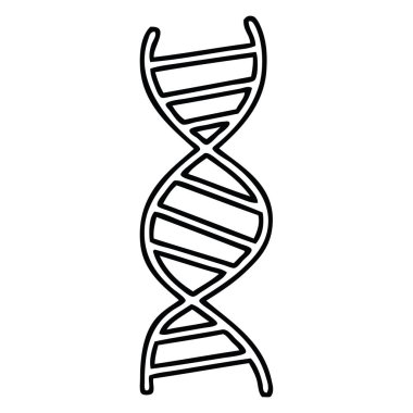 bir Dna iplikçiğinin çizim karikatür